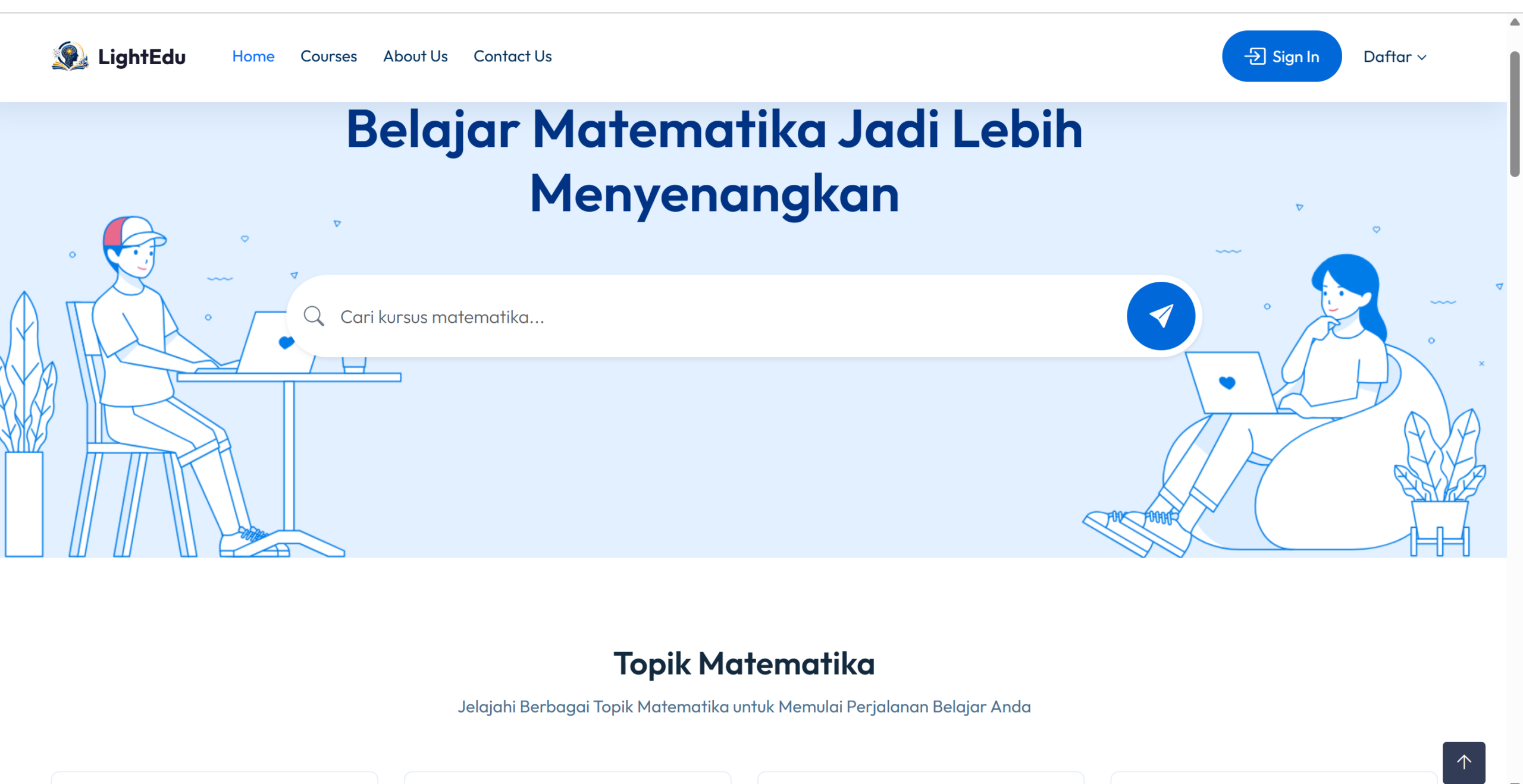 Homepage Modul STEAM berbasis AI
